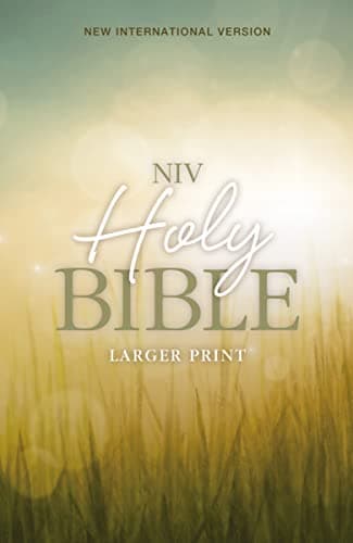 Book cover for NIV, Holy Bible, Larger Print, Paperback by Zondervan