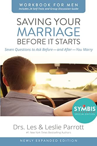 Book cover for Saving Your Marriage Before It Starts Workbook for Men Updated: Seven Questions to Ask Before---and After---You Marry by Parrott, Les