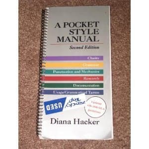 Book cover for A Pocket Style Manual by Hacker, Diana