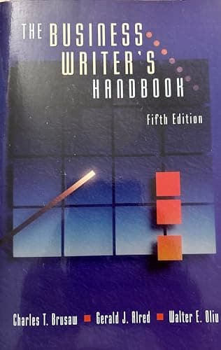 Book cover for The Business Writer's Handbook by Brusaw, Charles T.