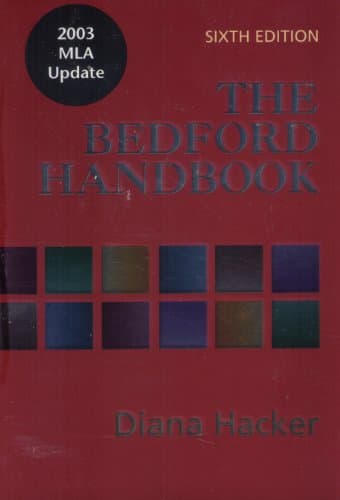 Book cover for The Bedford Handbook: With 2003 MLA Update by Hacker, Diana
