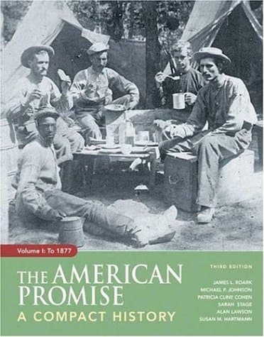 Book cover for The American Promise Compact, Volume I: To 1877 by Roark, James L.