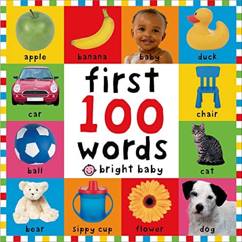 Book cover for First 100 Words (Bright Baby) by Priddy, Roger