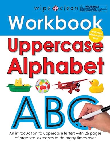 Book cover for Wipe Clean Workbook Uppercase Alphabet: Includes Wipe-Clean Pen (Wipe Clean Learning Books) by Priddy, Roger