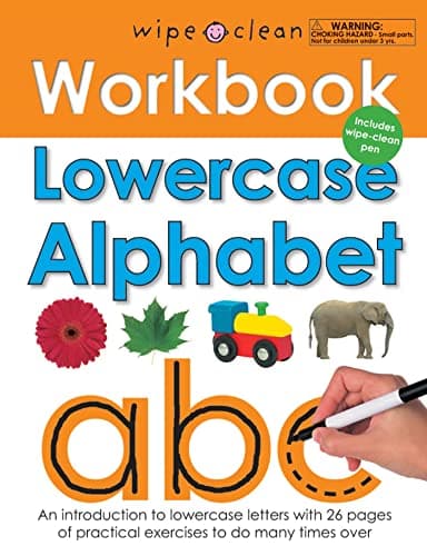 Book cover for Wipe Clean Workbook Lowercase Alphabet: Includes Wipe-Clean Pen (Wipe Clean Learning Books) by Priddy, Roger