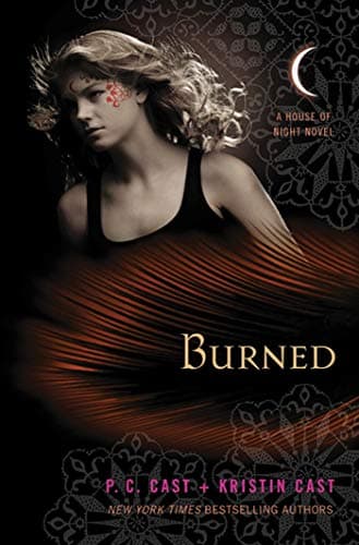 Book cover for Burned: A House of Night Novel by Cast, P. C.