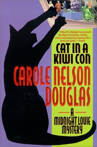 Book cover for Cat in a Kiwi Con: A Midnight Louie Mystery by Douglas, Carole Nelson