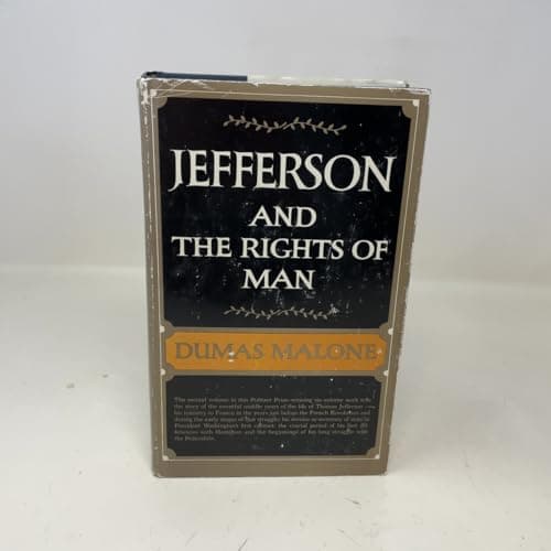 Book cover for Jefferson and the Rights of Man (Jefferson and His Time, Vol. 2) by Malone, Dumas