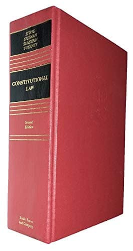 Book cover for Constitutional Law (Law School Casebook Series) by g-stone