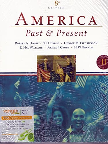 Book cover for America Past and Present, Volume II (since 1865) (8th Edition) by Divine, Robert A.