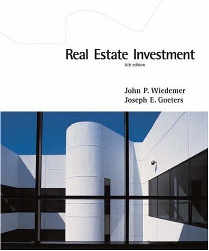 Book cover for Real Estate Investment by Wiedemer, John P.