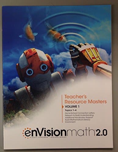 Book cover for enVision Math 2.0 Teacher's Resource Masters grade 6 Volume 1 Topics 1-4 by Scott Foresman