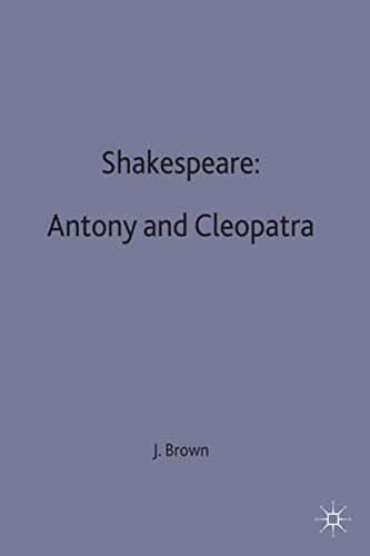 Book cover for Shakespeare: Antony and Cleopatra (Casebooks Series, 41) by Russell-Brown, John