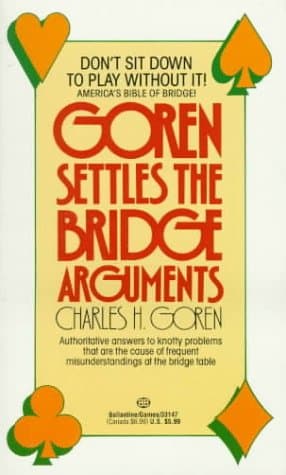 Book cover for Goren Settles the Bridge Arguments by Goren, Charles H.