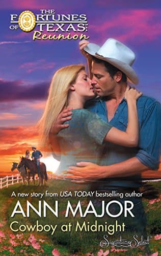Book cover for Cowboy at Midnight (Fortunes of Texas: Reunion, 1) by Major, Ann
