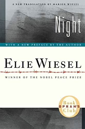 Book cover for Night by Elie Wiesel