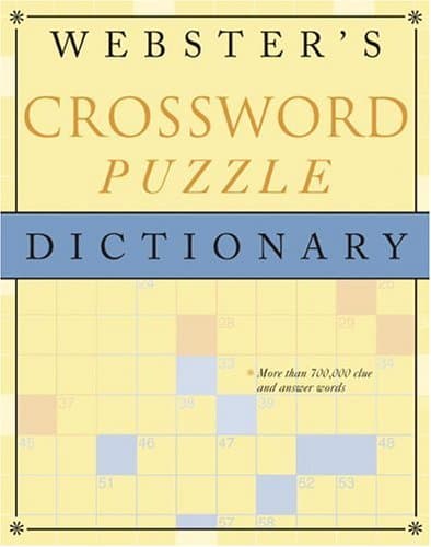 Book cover for Webster's Crossword Puzzle Dictionary by Random House