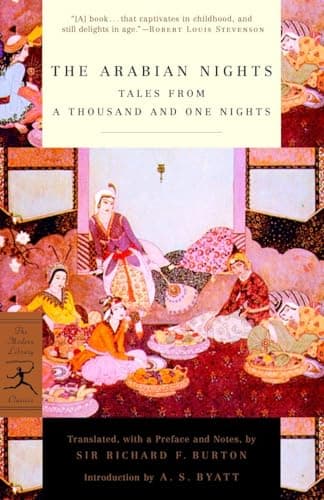 Book cover for The Arabian Nights: Tales from a Thousand and One Nights (Modern Library Classics) by Burton, Richard