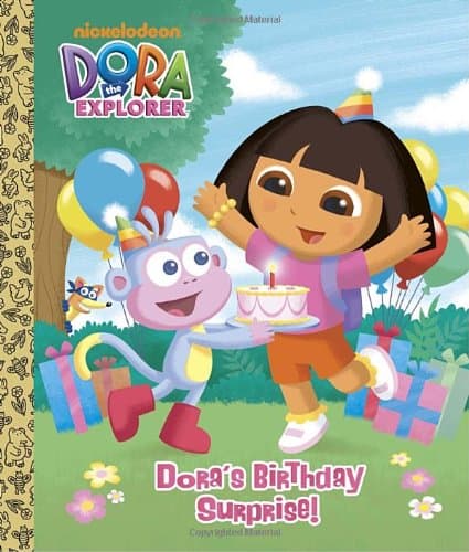Book cover for Dora's Birthday Surprise! (Dora the Explorer) (Big Golden Board Book) by Golden Books