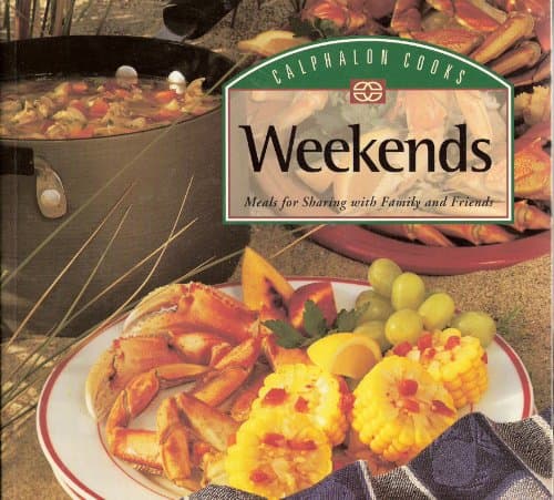 Book cover for Calphalon cooks weekends by Calphalon Corporation; Sunset Books