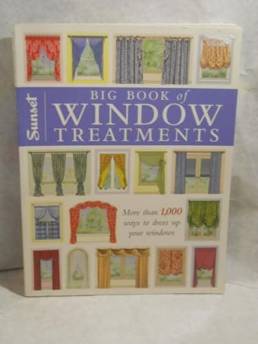Book cover for Big Book of Window Treatments by Editors of Sunset Books