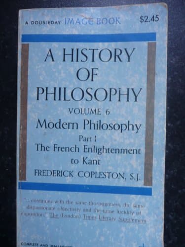 Book cover for A History of Philosophy (Vol 6) by Frederick Copleston