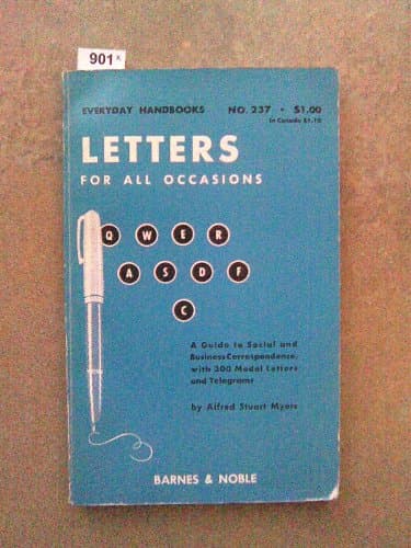 Book cover for Letters for All Occasions (Everyday Handbooks) by MYERS, Alfred Stuart
