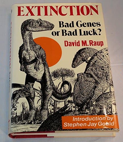 Book cover for Extinction: Bad Genes or Bad Luck? by Raup, David M.