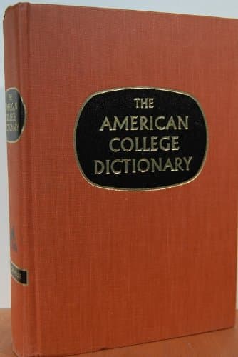 Book cover for The American College Dictionary by Random House