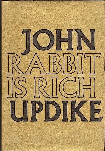 Book cover for Rabbit is rich by Updike, John