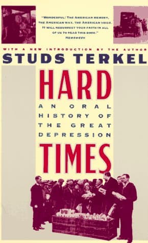 Book cover for Hard Times by Terkel, Studs