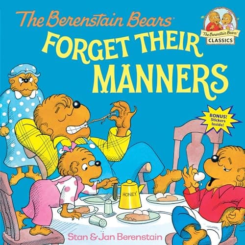 Book cover for The Berenstain Bears Forget Their Manners by Berenstain, Stan
