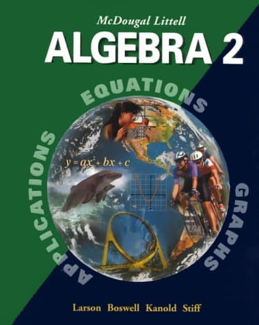 Book cover for Algebra 2, Grade 11: Mcdougal Littell High School Math by Holt Mcdougal