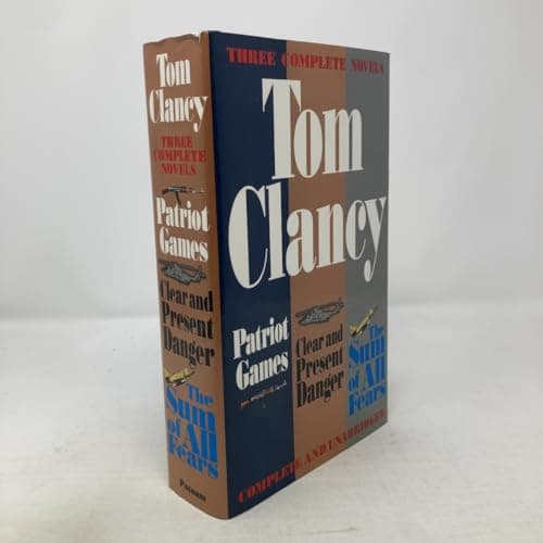 Book cover for Three Complete Novels: Patriot Games, Clear & Present Danger, Sum of All Fears by Clancy, Tom