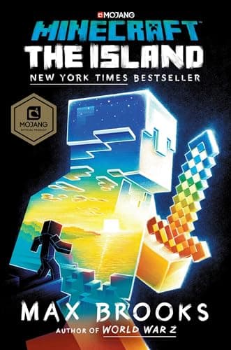 Book cover for Minecraft: The Island: An Official Minecraft Novel by Brooks, Max