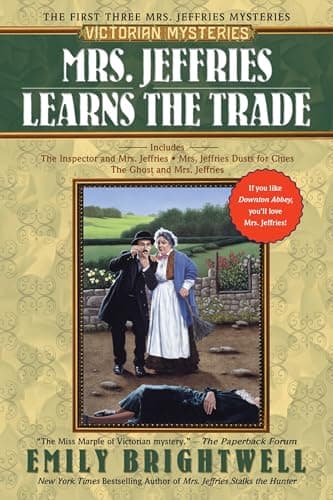 Book cover for Mrs. Jeffries Learns the Trade (Victorian mysteries) by Brightwell, Emily