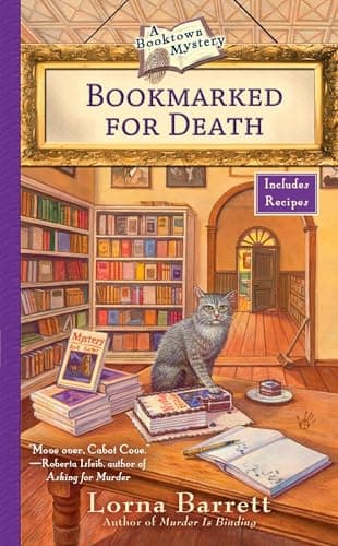 Book cover for Bookmarked for Death (A Booktown Mystery) by Barrett, Lorna