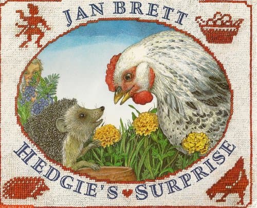 Book cover for Hedgie's Surprise by Jan Brett