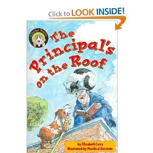 Book cover for The Principal's on the Roof (Fletcher Mystery) by elizabeth-levy