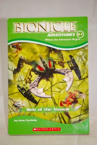 Book cover for Web of the Visorak (Bionicle Adventures, No. 7) by Farshtey, Greg