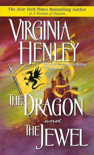 Book cover for The Dragon and the Jewel (Medieval Plantagenet Trilogy) by Henley, Virginia