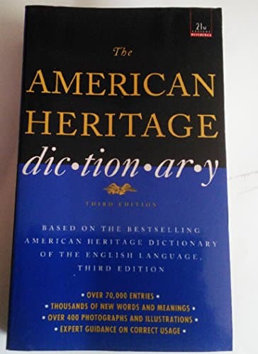 Book cover for American Heritage Dictionary: Third Edition by Houghton Mifflin Company