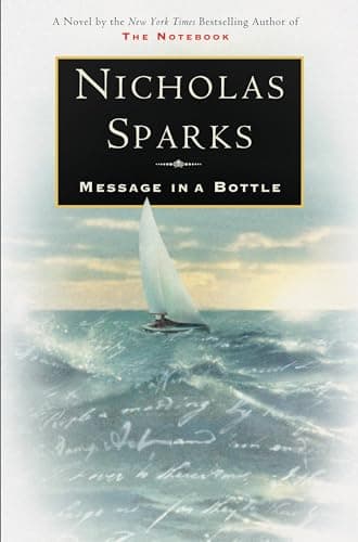 Book cover for Message in a Bottle by Sparks, Nicholas