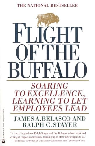 Book cover for Flight of the Buffalo by Belasco, James A.