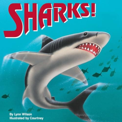 Book cover for Sharks! (All Aboard Books) by Lynn Wilson