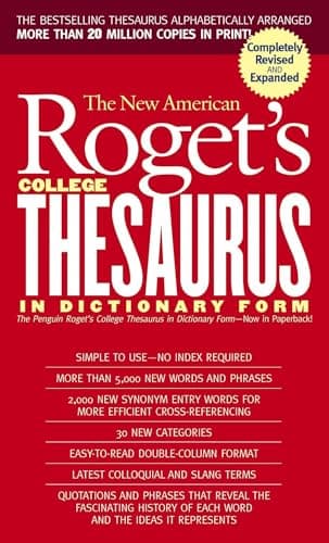 Book cover for New American Roget's College Thesaurus in Dictionary Form (Revised & Updated) by Morehead, Philip D.