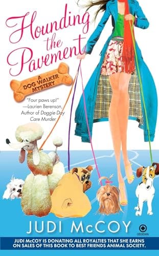 Book cover for Hounding the Pavement (Dog Walker, Book 1) by McCoy, Judi