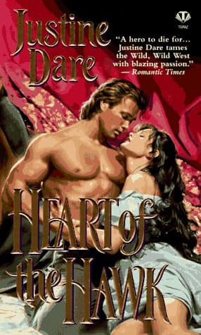 Book cover for Heart of the Hawk by Justine Dare