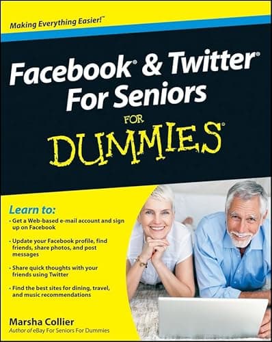 Book cover for Facebook & Twitter for Seniors for Dummies by Collier, Marsha