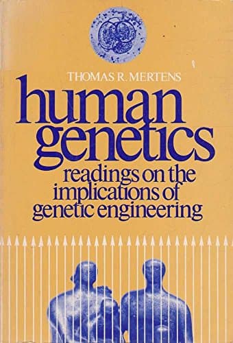 Book cover for Human genetics: Readings on the implications of genetic engineering by Mertens, Thomas Robert